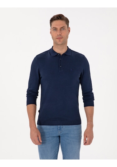 Pierre Cardin Erkek Açık Lacivert Kazak /triko 50314189-vr059 Açık Lacivert