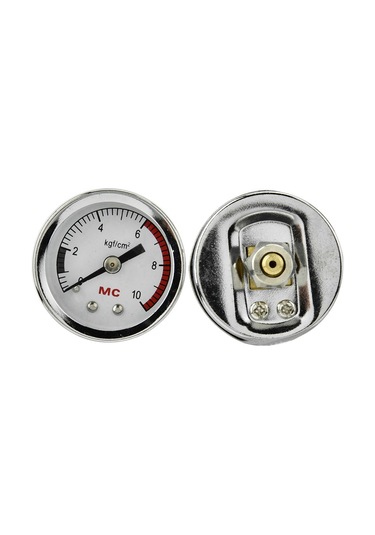 Qingmipy Dıy Su Bitkileri Akvaryum Karbon Dioksit Co2 Manometresi, Metal Tank Basınç Ölçer, 6 4mm Pu Boru Bağlantısı, 1-10 Kgf/cm² Aralığı