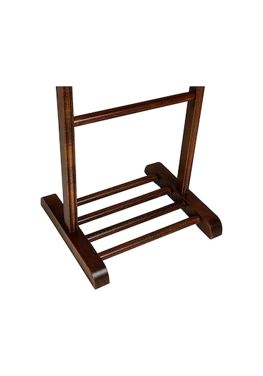 Tek Tepeli Dilsiz Uşak Koyu Kahverengi Masif Ahşap Palto Ceket Kahverengi