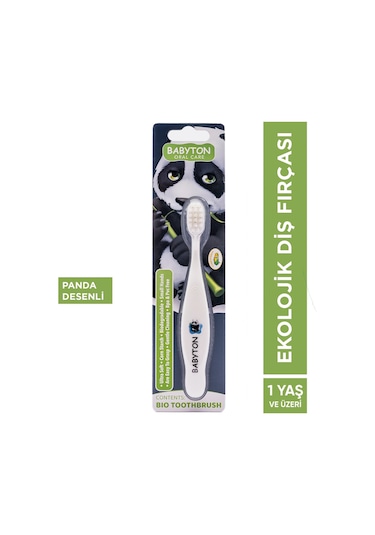 Babyton Panda Papağan Zebra Bio Diş Fırçası 3'lü Set