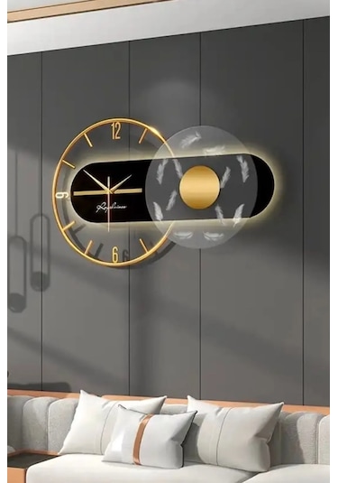 MetaQuartz Aksesuar Renessa Exclusive Quartz Mekanizmalı Özel Seri Dekoratif Meta Gold - Lacivert