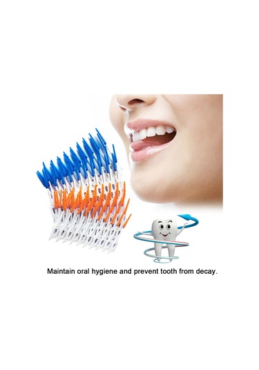 Samdoo Yumuşak Silikon İç Diş Fırçası Seti - 80 Adet Tek Kullandım Atık, Oral Hijyen Bakımı, Taşınabilir Şeffaf Kutuda