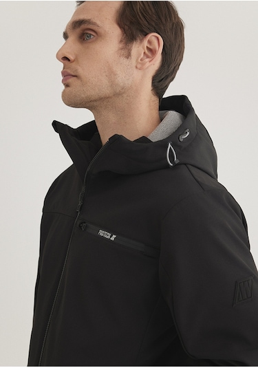 Mavi - Kapüşonlu Siyah Ceket 0110357-900 Siyah