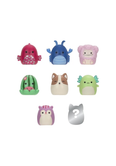 Squishmallows Squish-a-longs 8 Figür + Yüzük Set Seri 2 Al0065