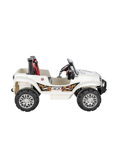 Pilsan Attack Sd Usb Radyolu Uzaktan Kumandalı 12 V Akülü Jeep Beyaz 05 272 Beyaz