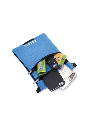 Fortunelane Yolculuk Belgeleri İçin Su Geçirmez Çift Katlı Nylon Boyun Çantası - Pembe Ayarlanabilir Askı, Gizli Cep Kırmızı Kırmızı