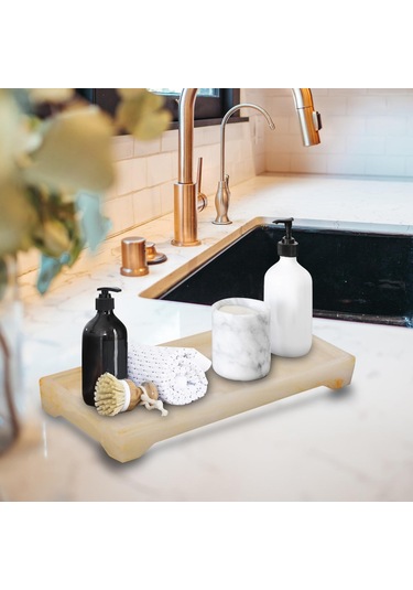 Suntek Mermer Banyo Tepsileri Takı Organizatör Dresser Mumlar Diğer