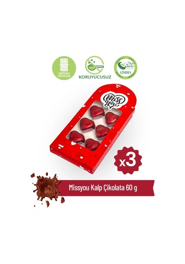 Milat Kalp Çikolata 3 60 G