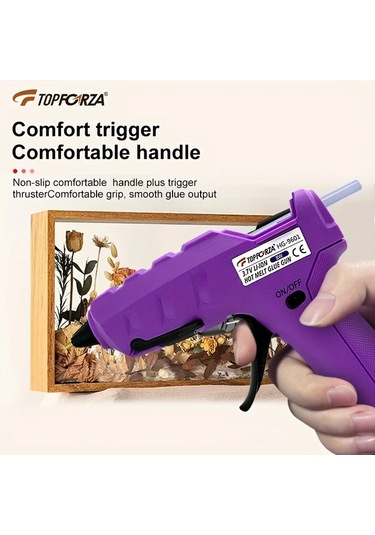 Honeybeeshop Mini Sıcak Tutkal Tabancası Hg 9601 10 Adet Renkli Tutkal Çubuğu Sanat El Sanatları Dıy Ev Onarımları