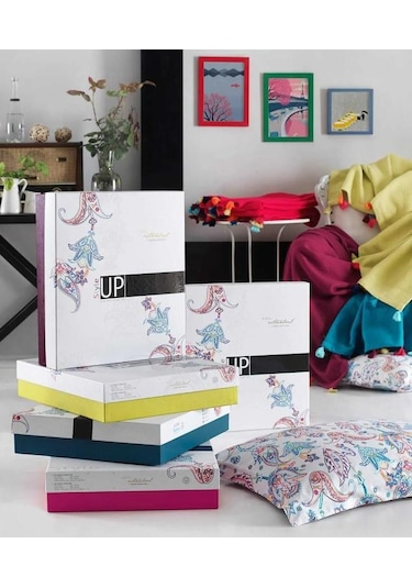 İyi Geceler İstanbul Up Style Tek Kişilik Mürdüm Pike Takımı Mürdüm