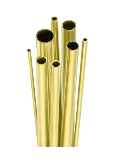 1 Adet Pirinç Boru Dıy Tüp Yuvarlak Çap 2/3/4/5/6/7/8/10/14/16/20mm L200mm 300mm Pirinç Boru Pirinç Boru Kesme