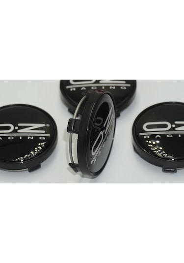 Oz Racing Jant Göbeği Kapak Seti 60mm Beyaz Siyah Renk