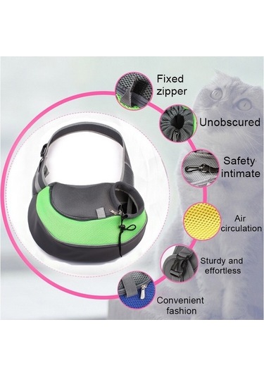 Dm Cbtx Köpek Ve Kedi Sling Taşıyıcı, Eller Serbest Çift Taraflı Pet Çanta, Küçük Boy Kırmızı