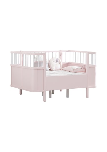 Siesta Büyüyen Beşik 90x130, Siesta Karyola 90x190 - Pembe