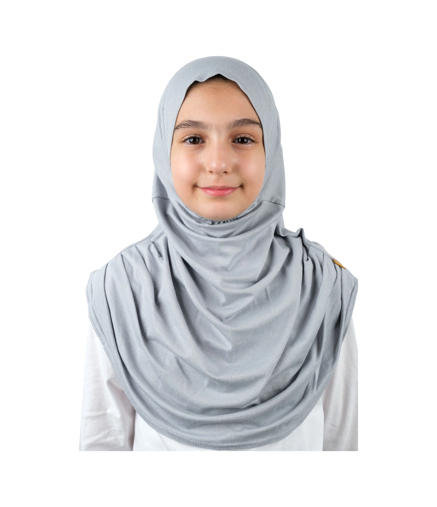 Pratik Hazır Geçmeli Çocuk Şal Gri Gri