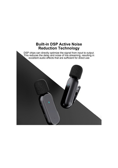 Vkemall K60 Kablosuz Mikrofon Seti - Şarj Kutusu Dahil, Canlı Yayın Ve Video Kaydı İçin Profesyonel Çözüm