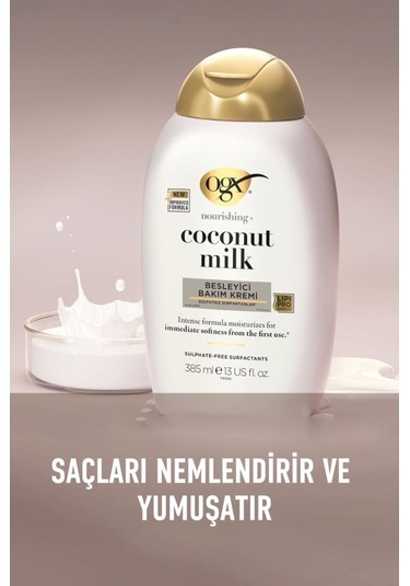 Organix Coconut Milk Besleyici Saç Bakim Kremi 385 Ml