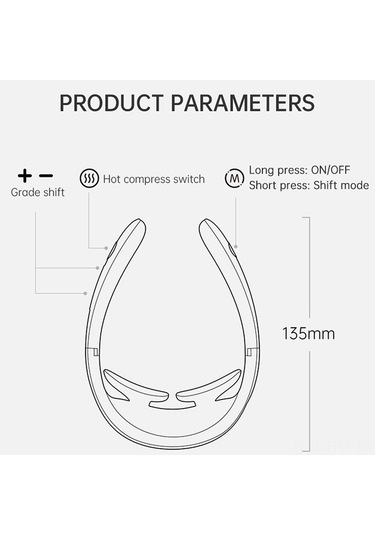 Hangfox Lg A5 Beyaz Boyun Massaj Cihazı: Katlanabilir, Düşük Frekanslı Darbeli, 42 C Isı Terapisi, 5 Mod, 15 Seviye Güç, 15 Dakika Zamanlayıcı, Dahili Pil Çok Renkli