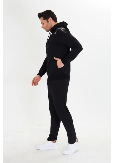 Moon Wear Fm 5745 Erkek Eşofman Takımı Siyah