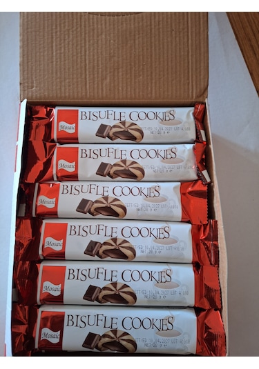 Bısufle Cookıes Mosaic Mozaik Bisküvi 4 Adet 28 Gr 24 Adet