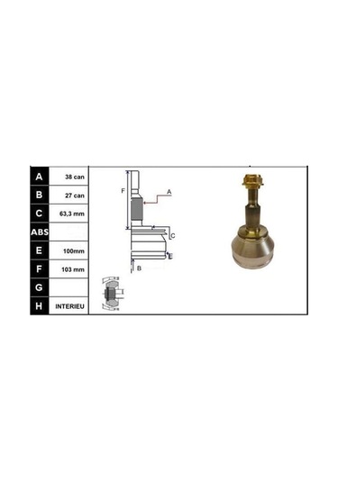 ECOFIX KRL1478ECF Aks Kafası T5 1,9 TDI Crafter 2,5 TDI 03-