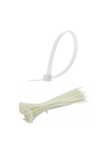 100 Adet Plastik Cırt Kelepçe Kablo Bağı Kablo Düzenleyici-4.8 X 380 Mm 5256 Çok Renkli