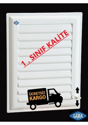 Gama Banyo Havalandırma Menfezi 40X44 Plastik Panjur Süper Kalite