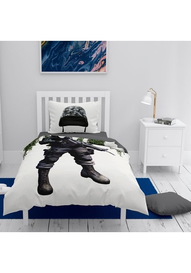 Monohome Asker 3D Pamuk Saten Çocuk Nevresim Takımı