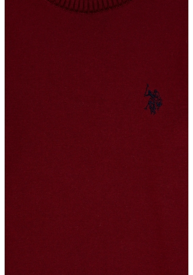 U.s. Polo Assn. Erkek Çocuk Bordo Kazak /triko 50315586-vr014 Bordo