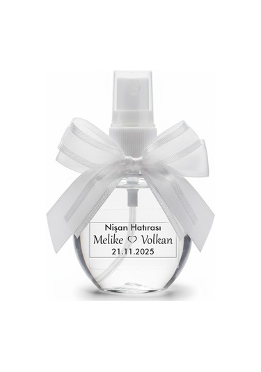 20 Adet 50 Cc Plastik Şişede Kolonya Hediyeliği Kişiye Özel Nikah, Söz, Nişan Hatırası