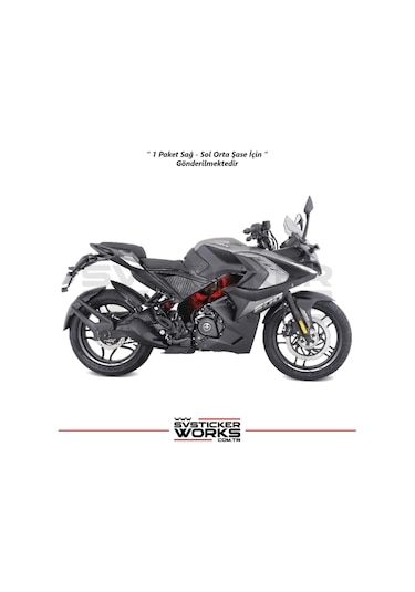 Bajaj Pulsar Rs200 Orta Şase Kaplama Punisher Desen Sticker Diğer