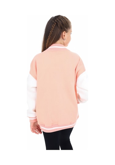 Toontoy Kız Çocuk Kolej Hırka Somon