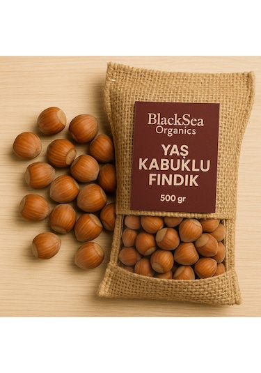 Blacksea Organics 2025 Yeni Mahsul Kabuklu Fındık 500 G