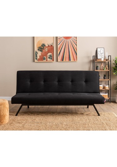 Pafu Zola Üçlü Yataklı Koltuk - Soho Siyah Siyah