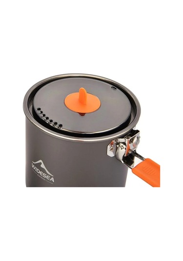 Ranyeek Taşra Kamp Tenceresı - Isı Toplayıcı Alüminyum Folding Kastrı - Hiking Piknik Outdoor Çadır Malzemesi Gri