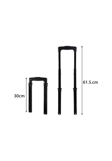 Homyl Bavul Teleskopik Saplı, Çekme Çubuğu Şık Kullanım Siyah