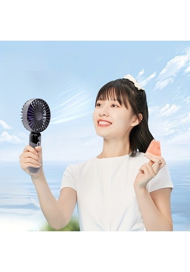 Yingfu Taşınabilir Fan 6 Hızlı Dijital Ekran Koyu Haki Fan