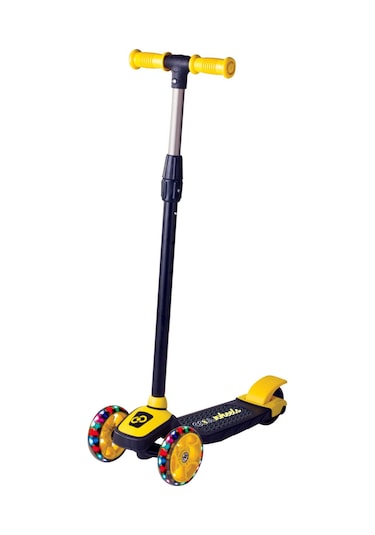 Scooter Çocuk Scooter Işıklı Slikon Teker Sarı 40 Kg Taşıma