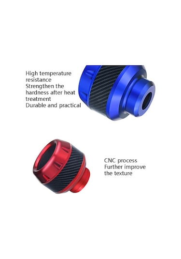 Cbtx Global 2 Pairs TF-1783 Motosiklet Modifiye Elektrikli Araba Düşmeyi Önleyici Fincan Şok Emme Ön Çatal Bardak Kırmızı