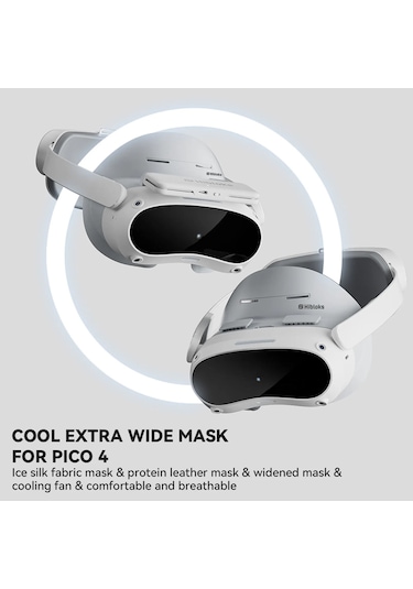 Pıco 4 Hibloks Vr Gözlük Yüz Yastığı Genişletilmiş Nefes Alabilir Koruyucu Ped İçin, Özellik: 2 Adet Pu Pamuk