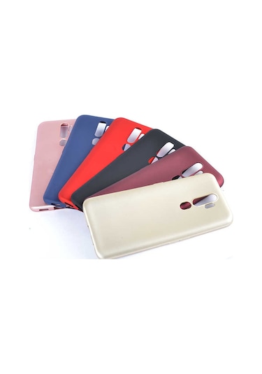 Oppo A9 2020 Kılıf Zore Premier Silikon Kapak Gold