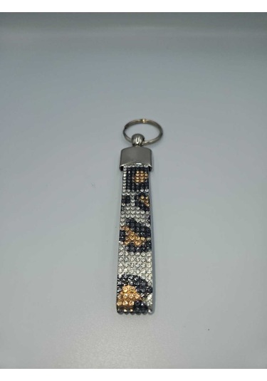Leopar Taşlı Anahtarlık
