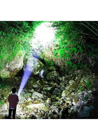 El Feneri 8 Mod Şarjlı Fosforlu Mıknatıslı Led El Feneri