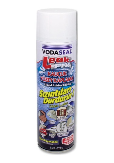 Vodaseal Leakfix Kauçuk Kaplama Sızdırmazlık Spreyi 500 Ml. - Beyaz