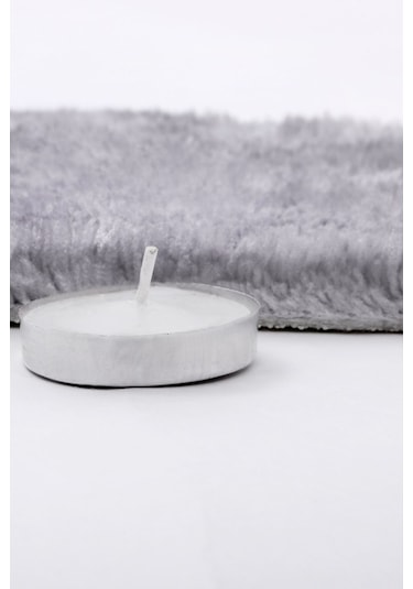 Dijidekor Açık Gri Mürdüm Post Dokuma Halı Peluş Tavşan Tüyü ...