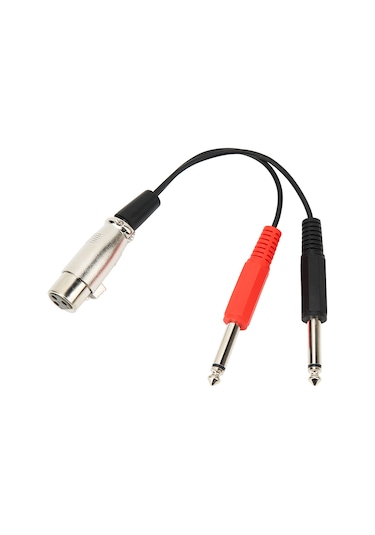 Xindoker 20cm Uzunlukta Xlr Dişi - 2 Adet 6.35mm Erkek Ses Kablosu, Kaliteli Sinyal Aktarımı, Dürtüye Dayanıklı, Mikrofon-ses Cihazları İçin