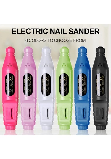 Lulaa Profesyonel Elektrikli Tırnak Matkap Makinesi Manikür Araçları Pedikür Black-set-b Us Plug