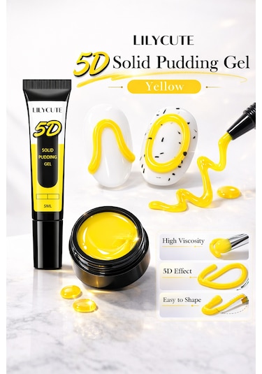 Lilycute Solid Pudding Gel 5 D 10 Ml Yellow