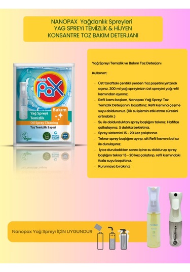 Yağ Spreyi - 300ml Pet Şişe Plastik 1 adet