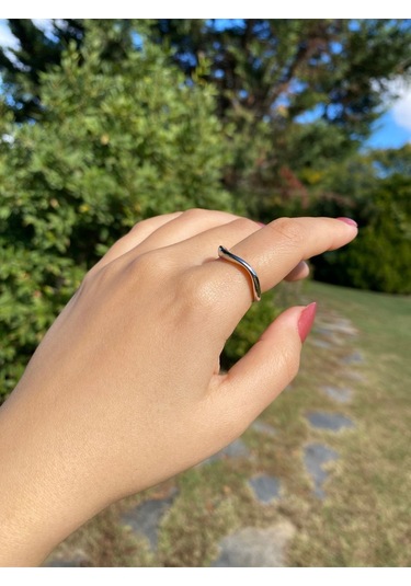 Sarmal Gümüş Kadın Zarif Yüzük Sevgiliye Hediye